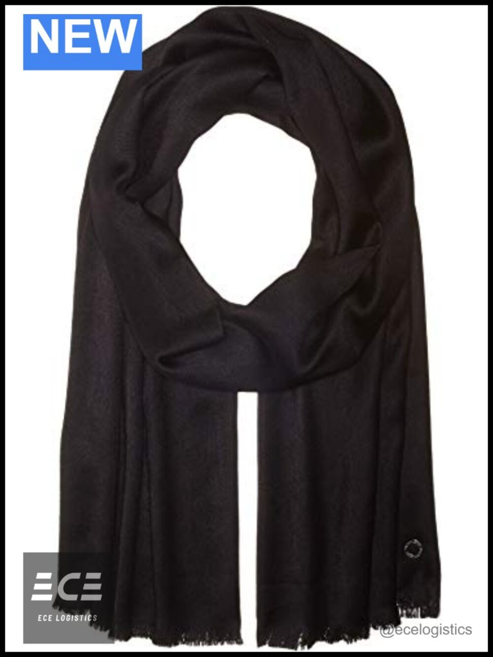 Calvin Klein Lightweight Satin Pashmina Wrap Scarf for Women